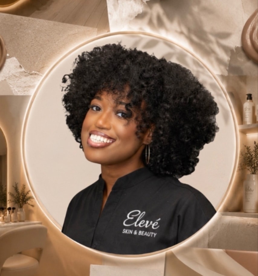 Kierra, licensed esthetician and founder of Élevé Skin & Beauty